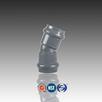 Anel de borracha de PVC cotovelo de 22,5 graus