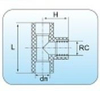 T&eacute; femelle hexagonal Socket Fusion PE