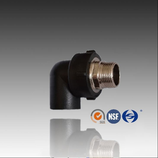 Socket fusion pe hexagonal mâle coude