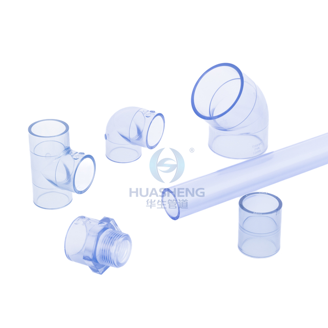 Clear-PVC 45 Grad Ellbogenanpassung (SCH40)