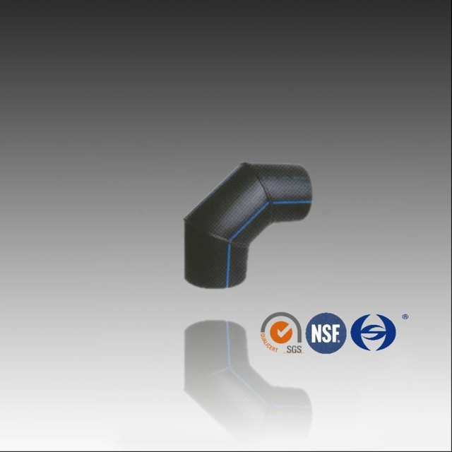 Punggung Fusion Welded PE 90deg Elbow