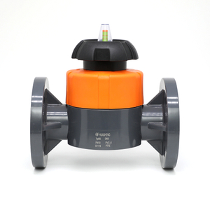 Supapă cu diafragmă cu flanșă din PVC JIN/DIN/ASTM