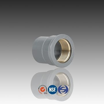 Adaptador f&ecirc;mea com rosca de cobre PVC PN10