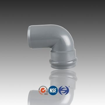 PVC کہنی 90 Deg F/S، ربڑ کی انگوٹھی کے ساتھ