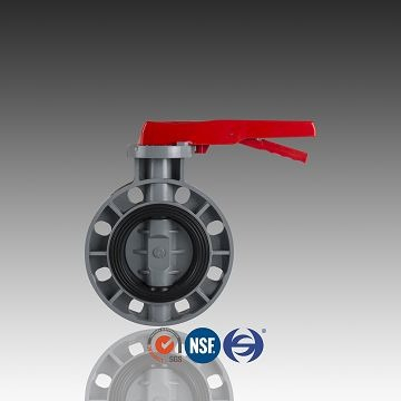 شیر پروانه ای عمومی CPVC استاندارد DIN ASTM JIS