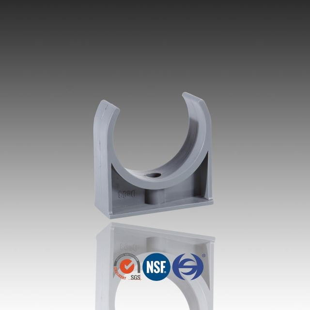 Couleur grise, clip de tuyau en PVC PN10