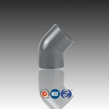 PVC bututu Elbow 90 lanƙwasa, Polyvinylchloride Plastic Fittings