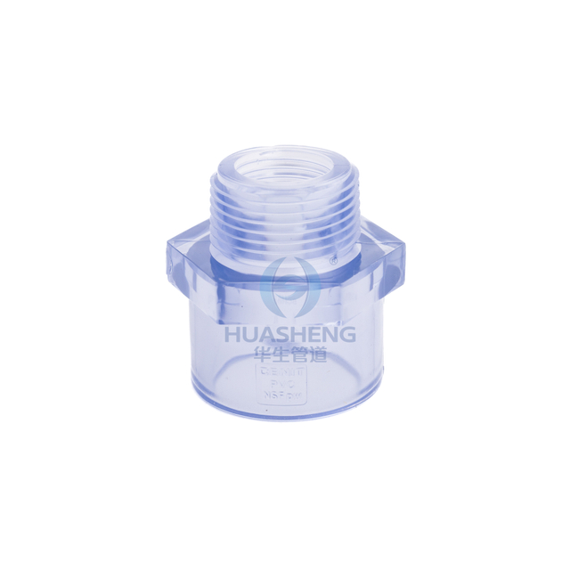 Fitting Adapter Pria Clear-PVC (SCH40)