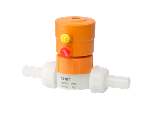 बट फ्यूजन प्लास्टिक न्यूमेटिक एक्चुएटर पीवीडीएफ ट्रू यूनियन बॉल वाल्व