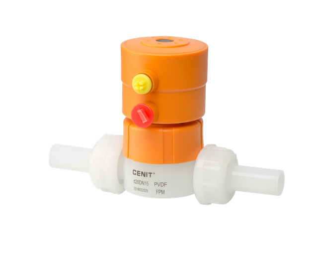 Шаровой клапан соединения PVDF пластикового пневматического привода стыковой сварки True Union