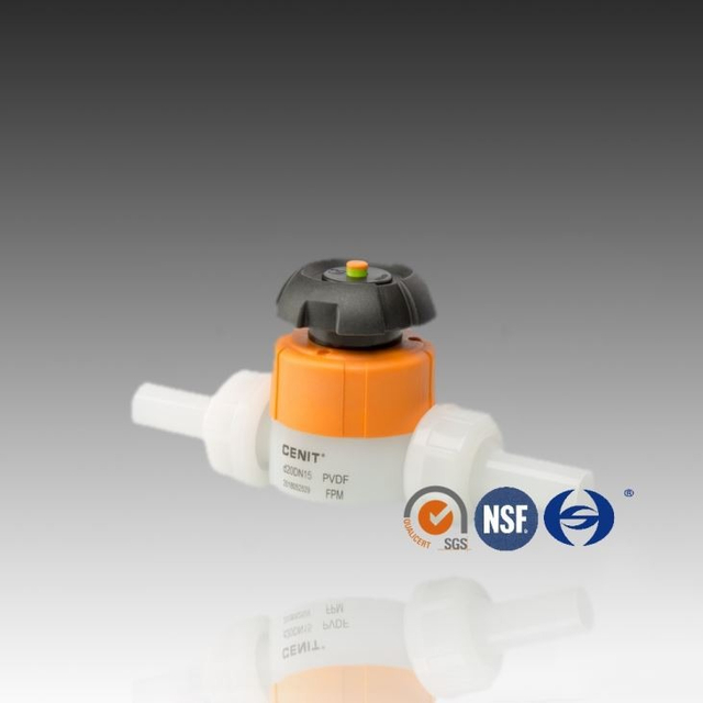 सकेट फ्यूजन PVDF डायाफ्राम भल्भ