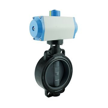 Van bướm khí nén CPVC tự động cho ngành công nghiệp hóa chất