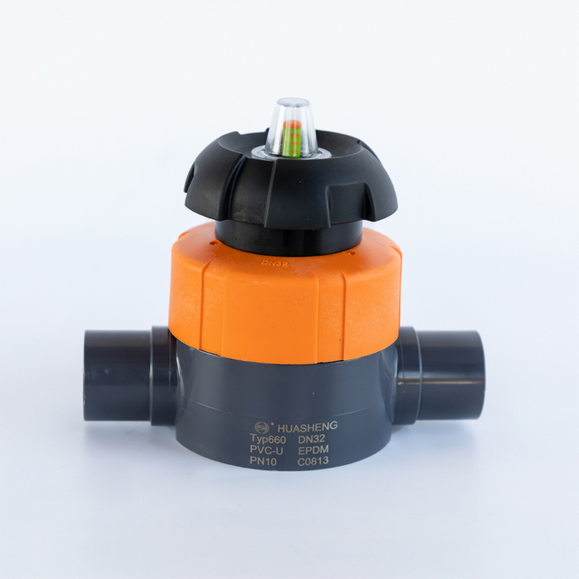 V&aacute;lvula de diafgrama de enchufe de PVC Jin/DIN/ASTM Est&aacute;ndar