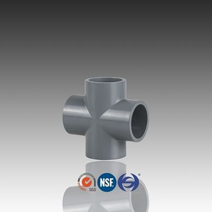 CPVC کراس ٹی پائپ فٹنگ کنیکٹر