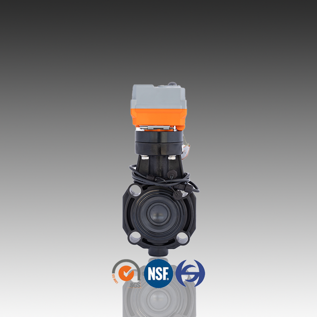 CPVC လျှပ်စစ် Butterfly Valve အလိုအလျောက် PN10 ဓာတုဗေဒအတွက်
