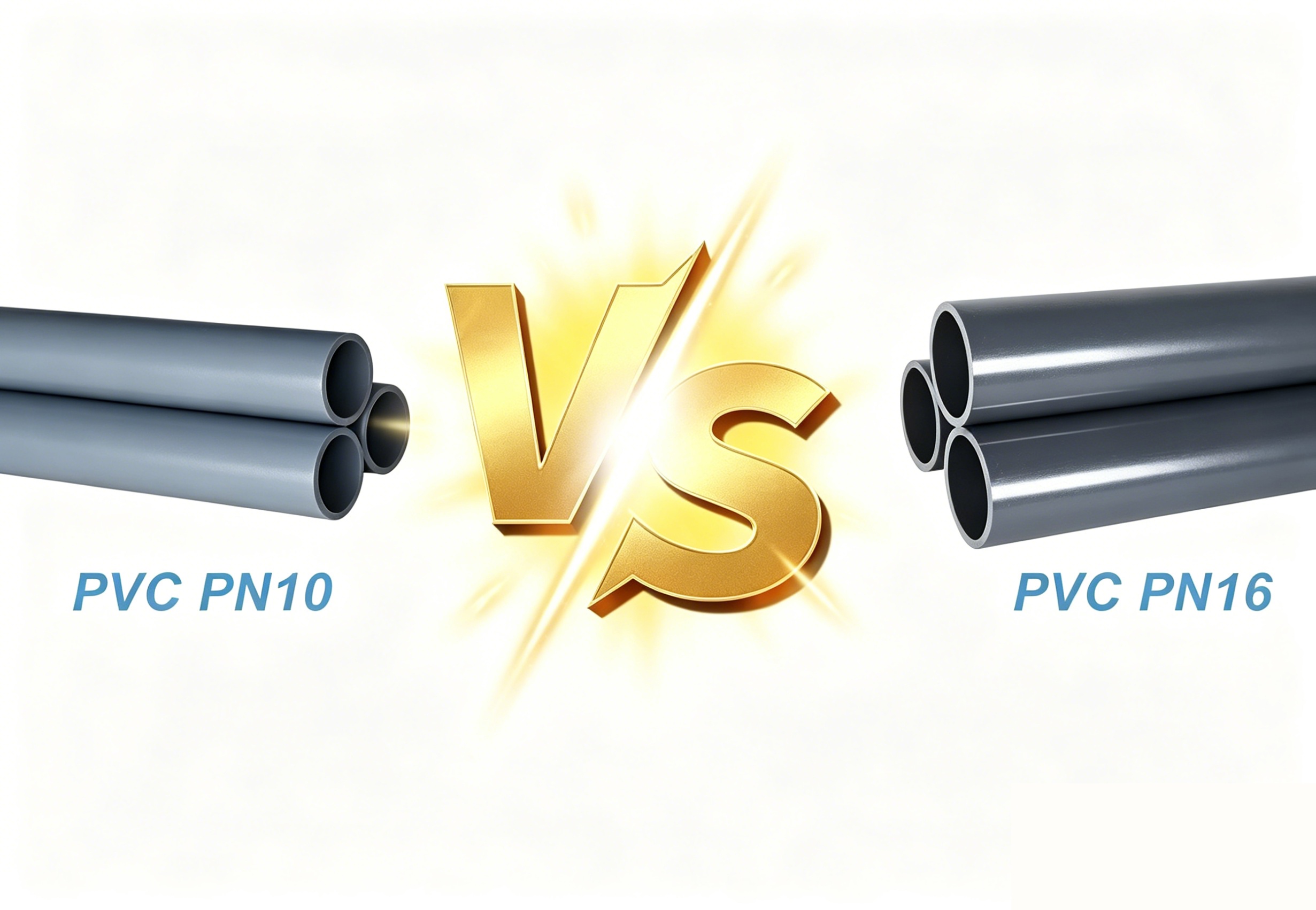 تفاوت بین اتصالات PVC PN10 و PN16