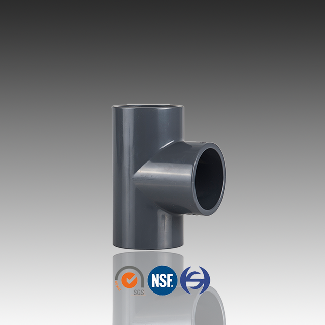 ອຸປະກອນທໍ່ ASTM D 1785 SCH80 PVC Equal Tee